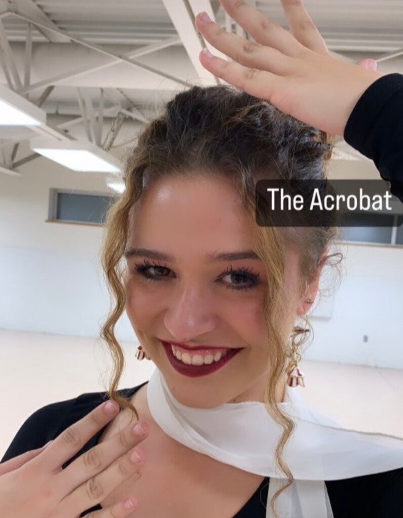 Sydney Claire Olson as The Acrobat in Matilda at BYU!